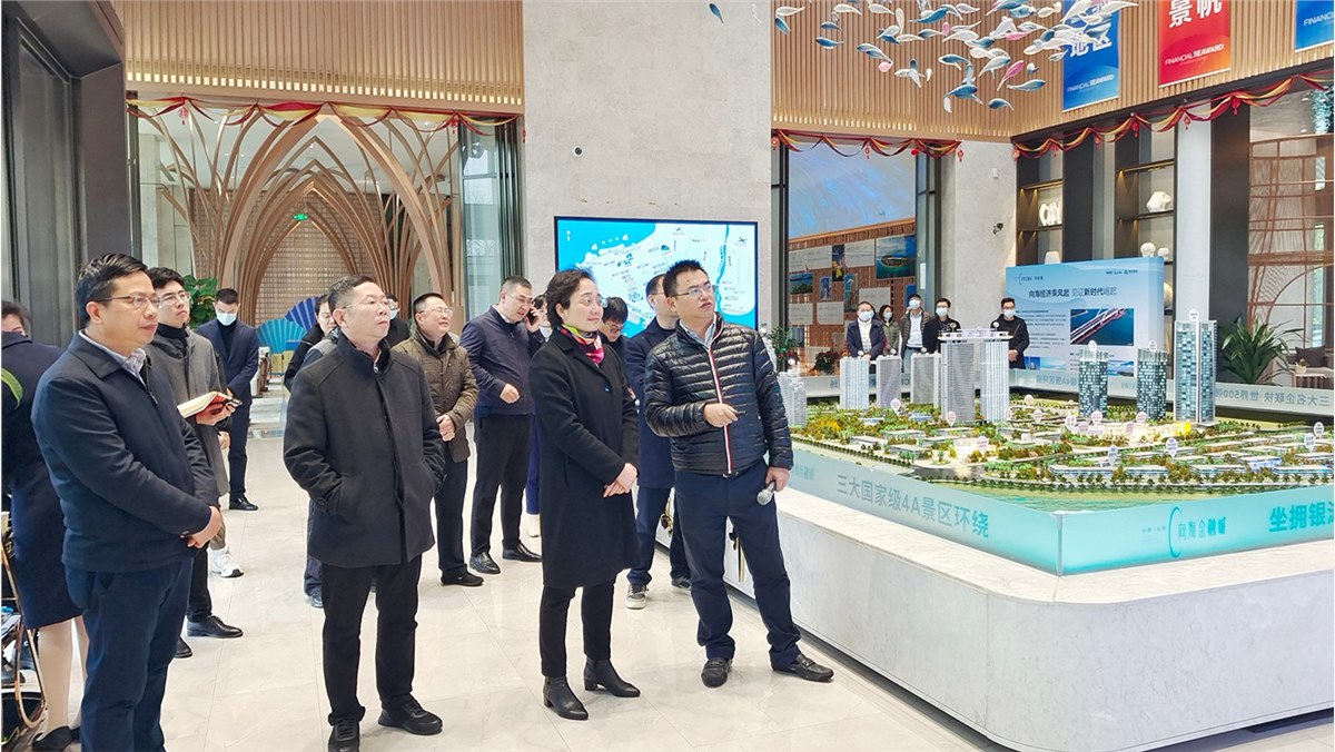 市委副书记、市长李莉率队调研红树林现代金融产业城